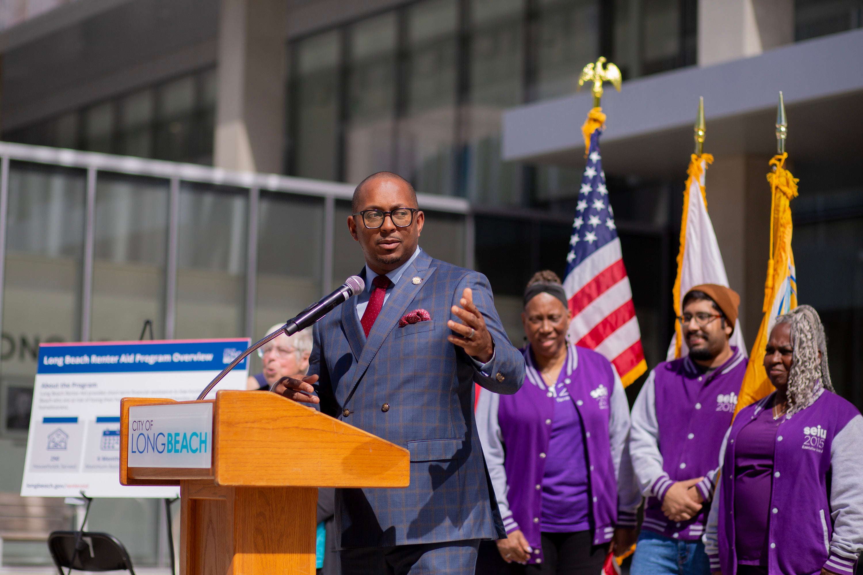 Mayor Rex Richardson during a press conference Mayor Rex Richardson during a press conference