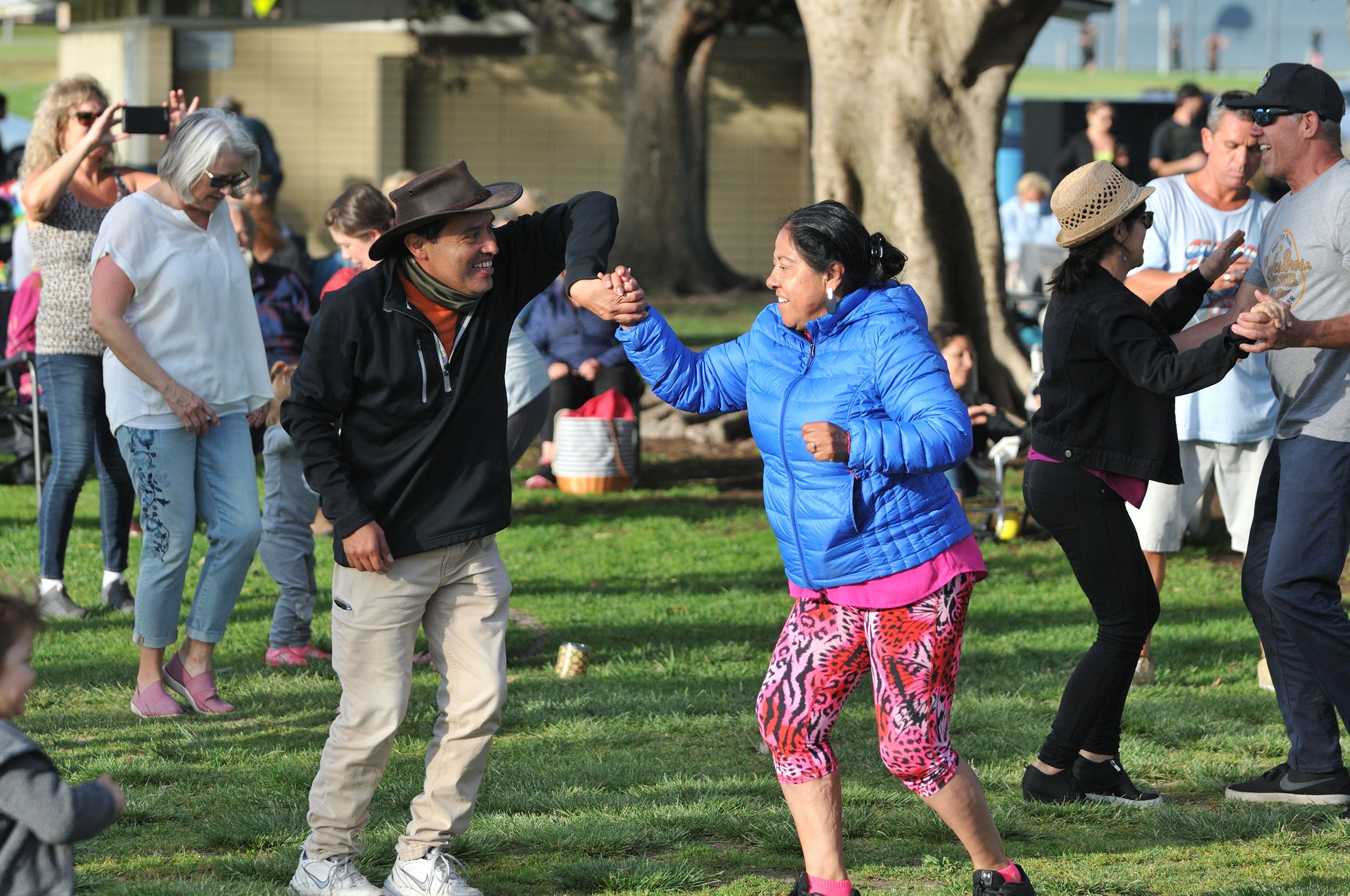 Attendees of the City’s Department of Parks, Recreation and Marine’s summer concert series dancing. Attendees of the City’s Department of Parks, Recreation and Marine’s summer concert series dancing.