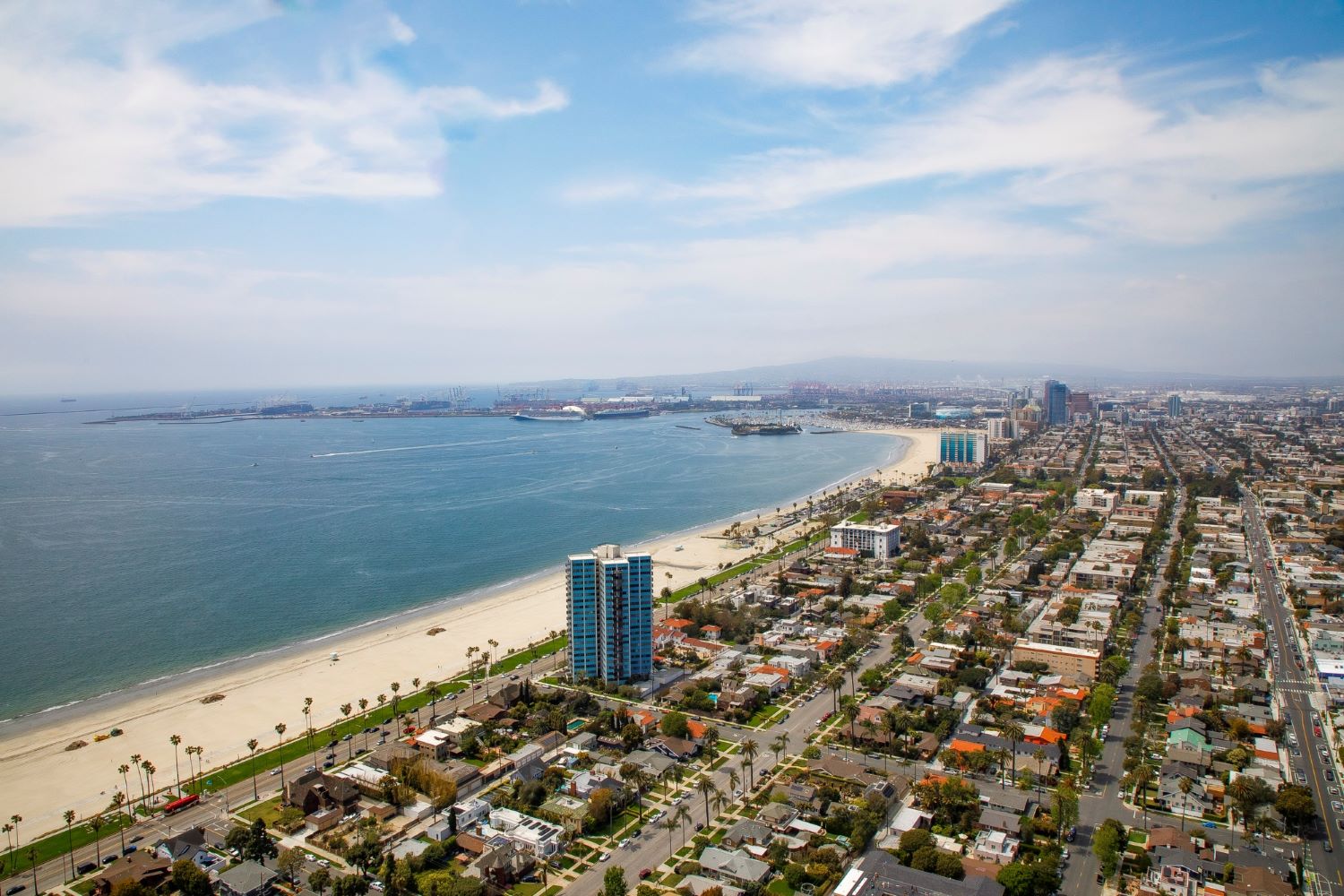 Long Beach Shoreline Aerial Long Beach Shoreline Aerial