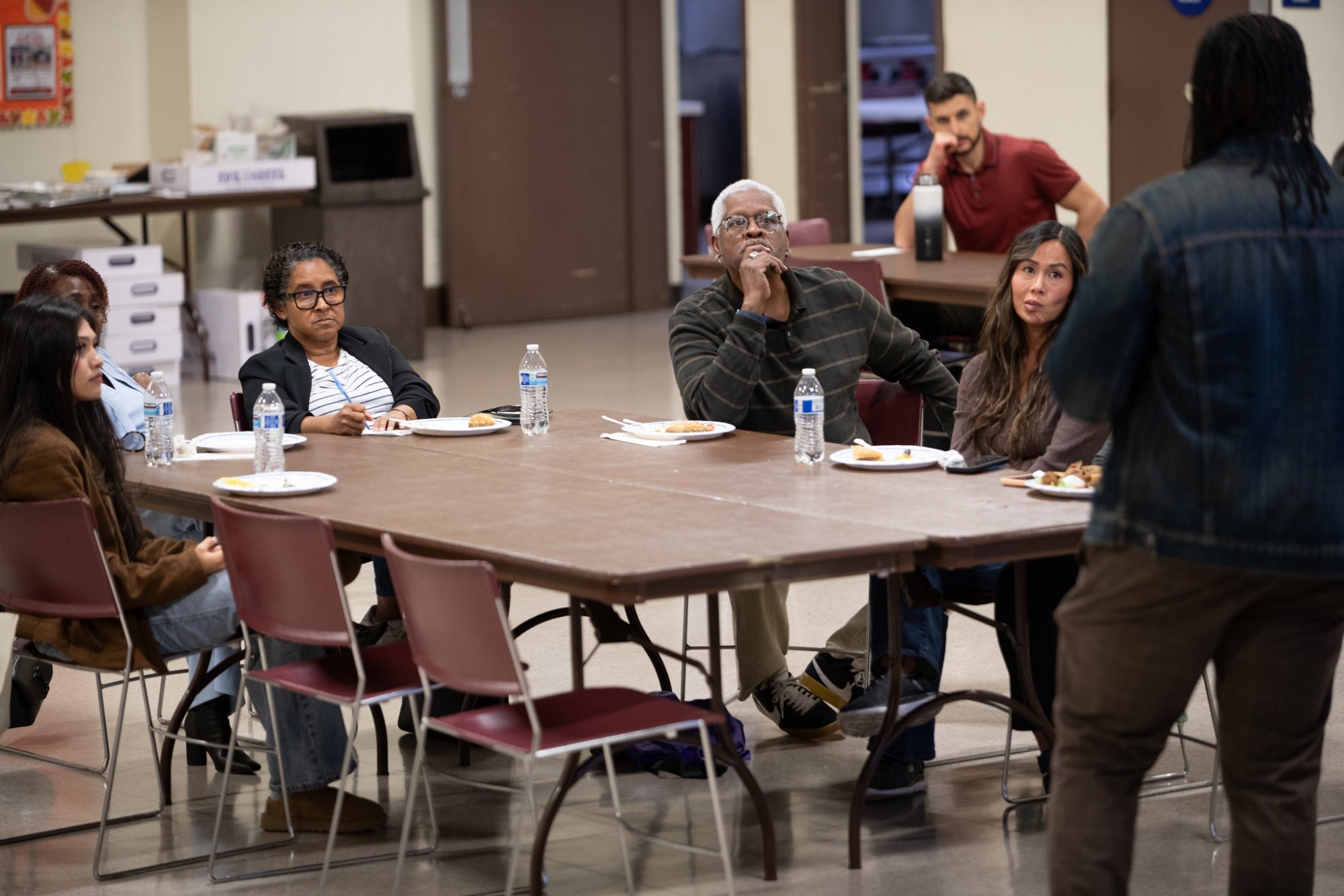 Group of people around a table 