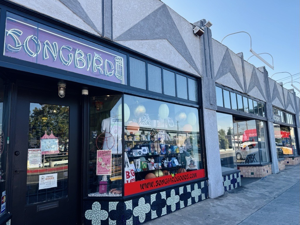 A vibrant storefront 
