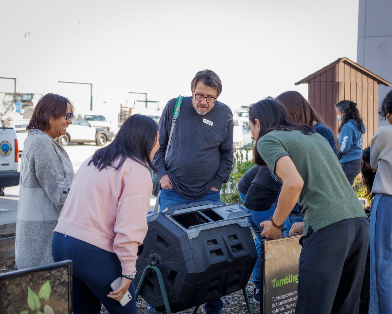 Residents participating in the Compost and Recycling Ambassador (CRA) Program.
