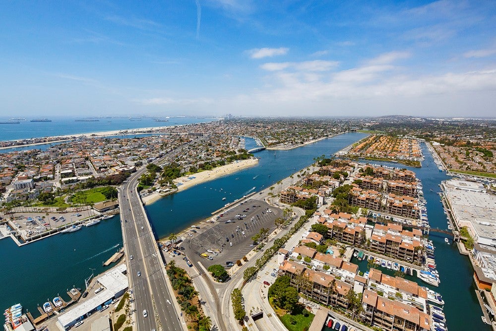 Aerial shot of Davies Boat Ramp Launch area Aerial shot of Davies Boat Ramp Launch area