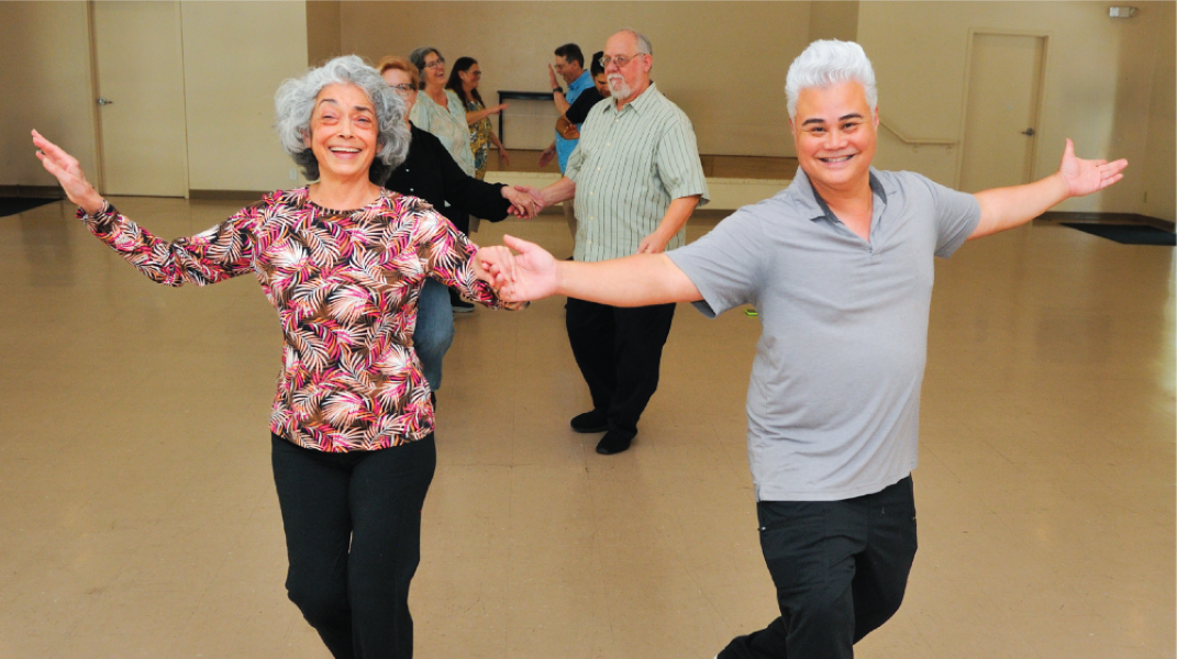 Two people practicing ballroom dance. Two people practicing ballroom dance.