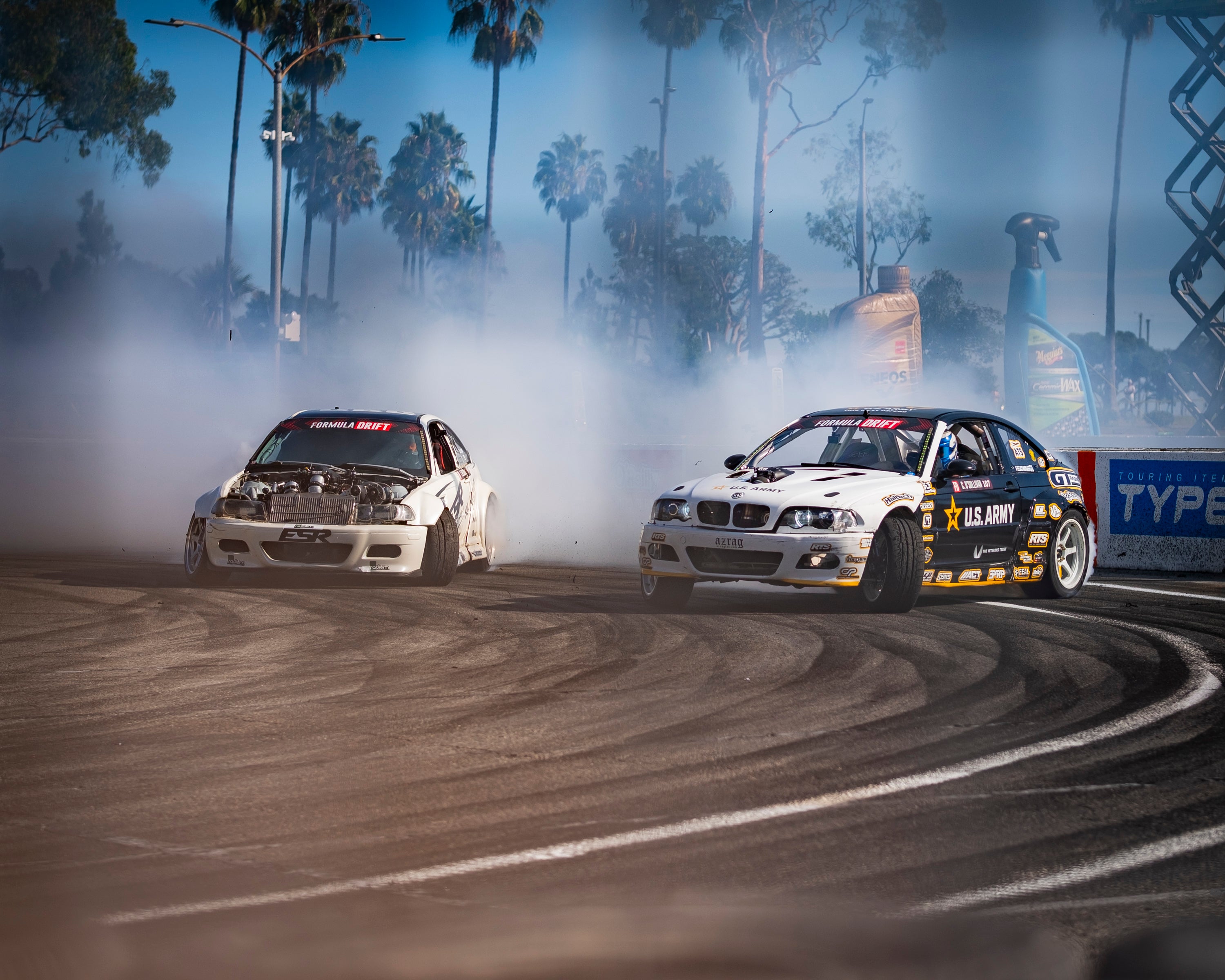 Formula DRIFT cars in Long Beach 